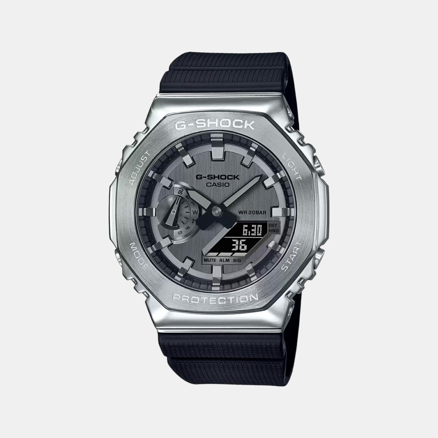 G-Shock Men Grey Dial Analog-Digital Resin Watch G1159