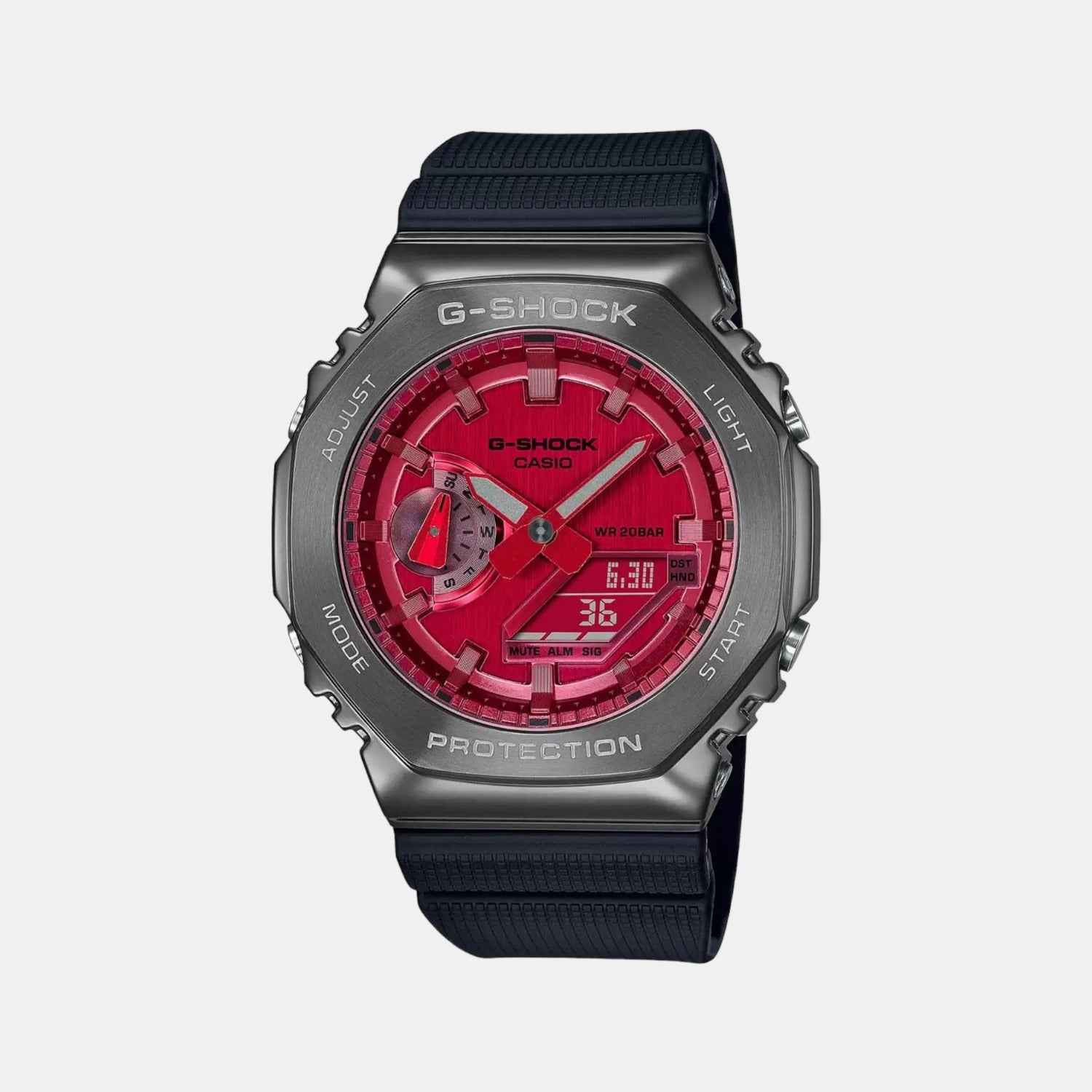 Casio Round Red Analog-Digital watch