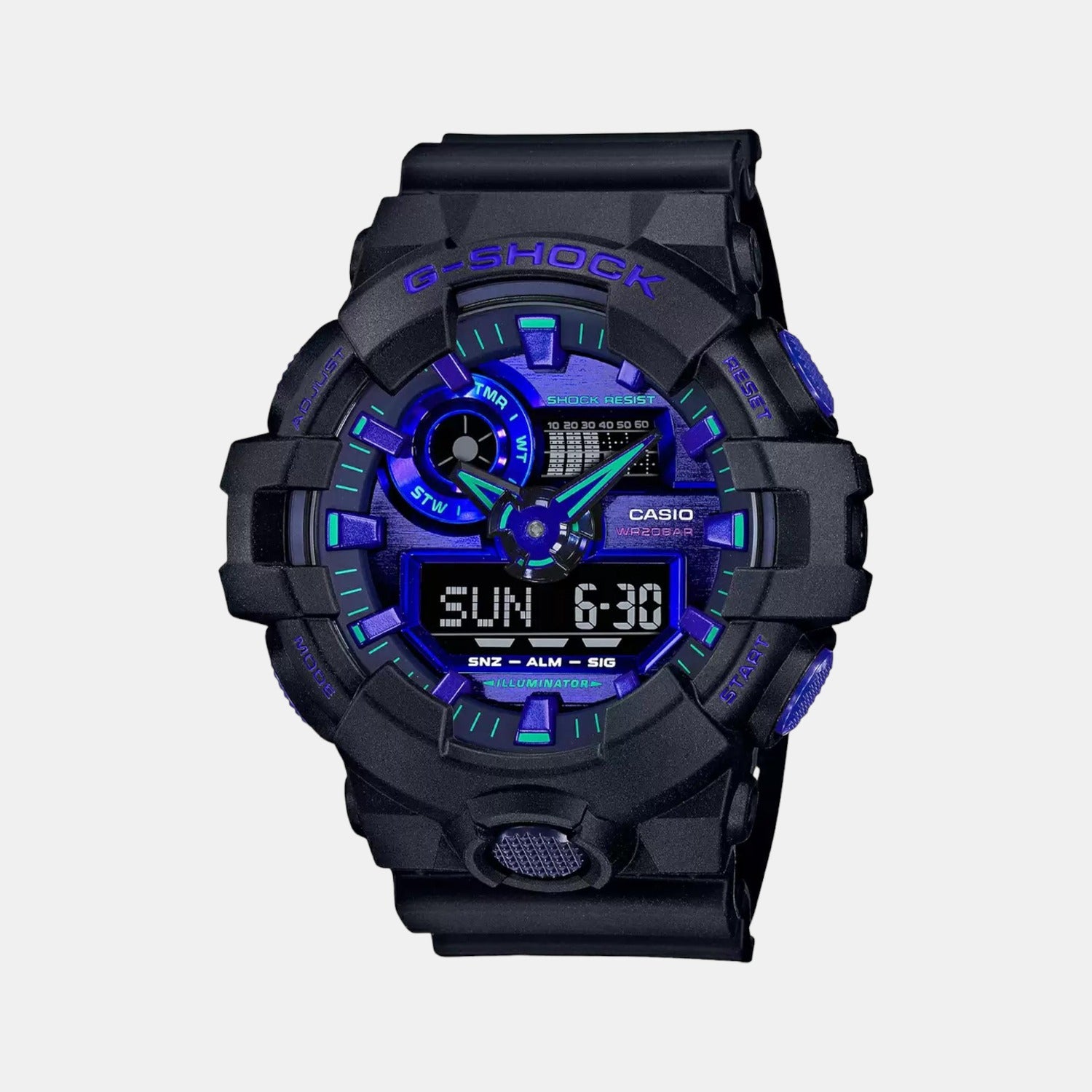 Casio Round Blue Analog-Digital watch