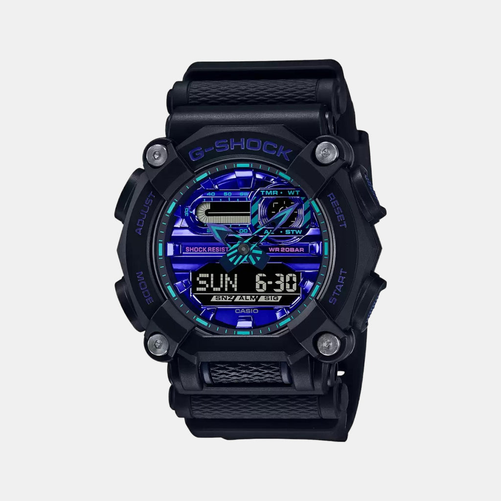 Casio Round Blue Analog-Digital watch