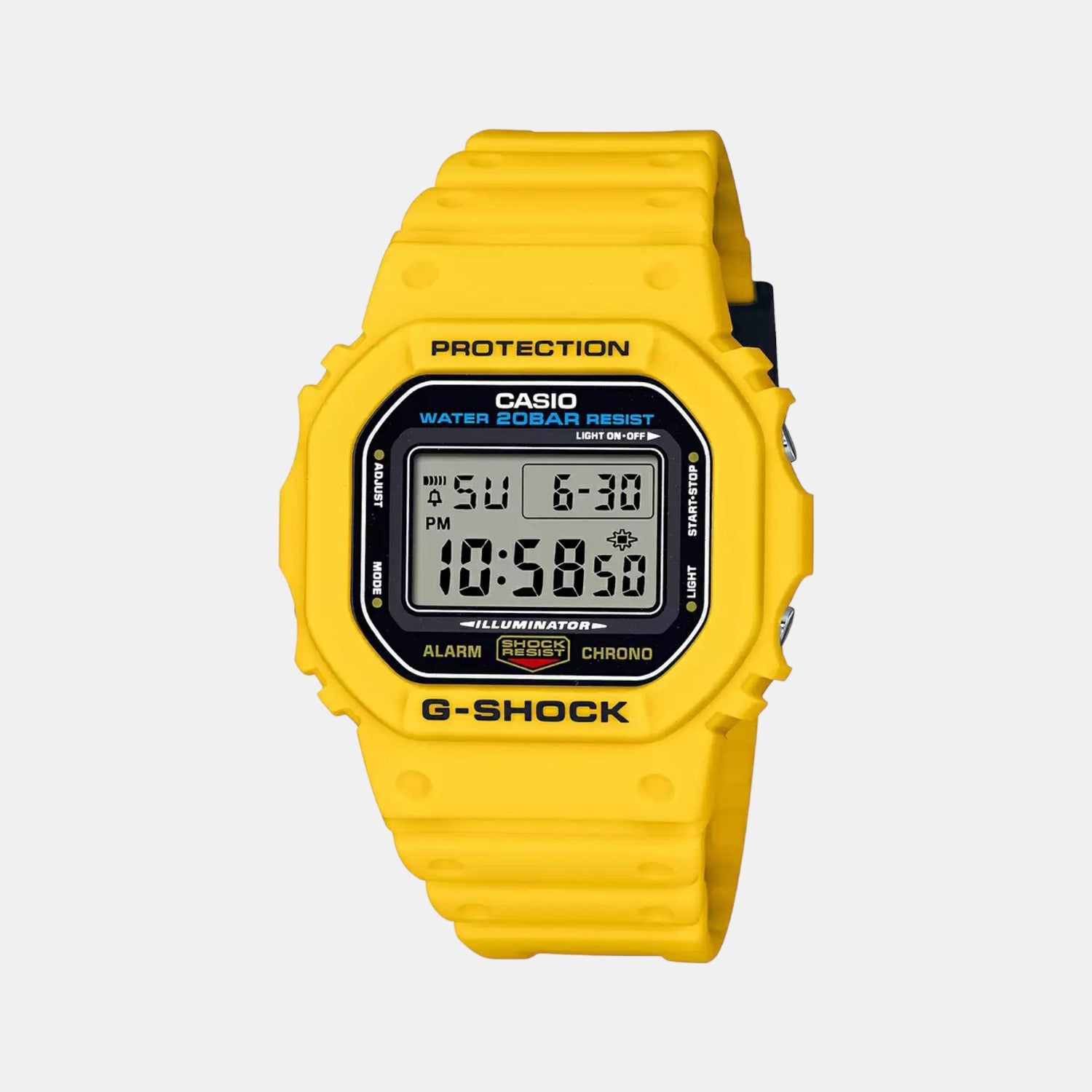 Casio Square Yellow Digital watch