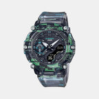 Casio Round Green Analog-Digital watch