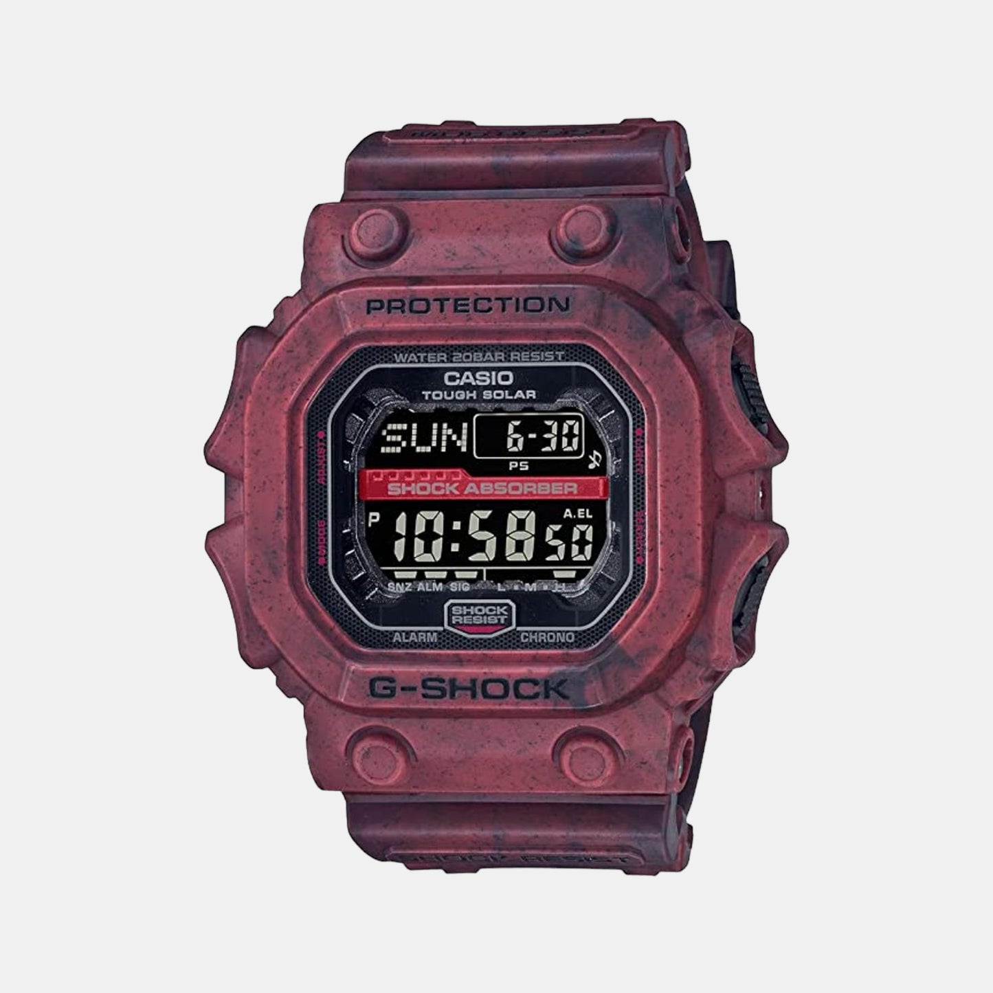 Casio Men's XL Series G-Shock Quartz 200M WR Shock Resistant Resin Color:  Red 