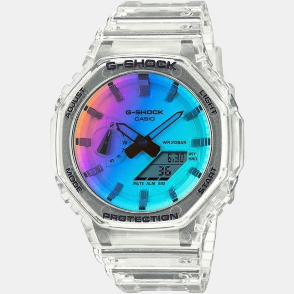 Casio Round Two Tone Analog-Digital watch