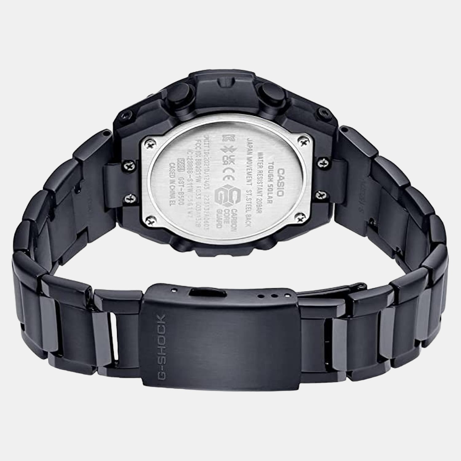 Casio Men Round Black watch
