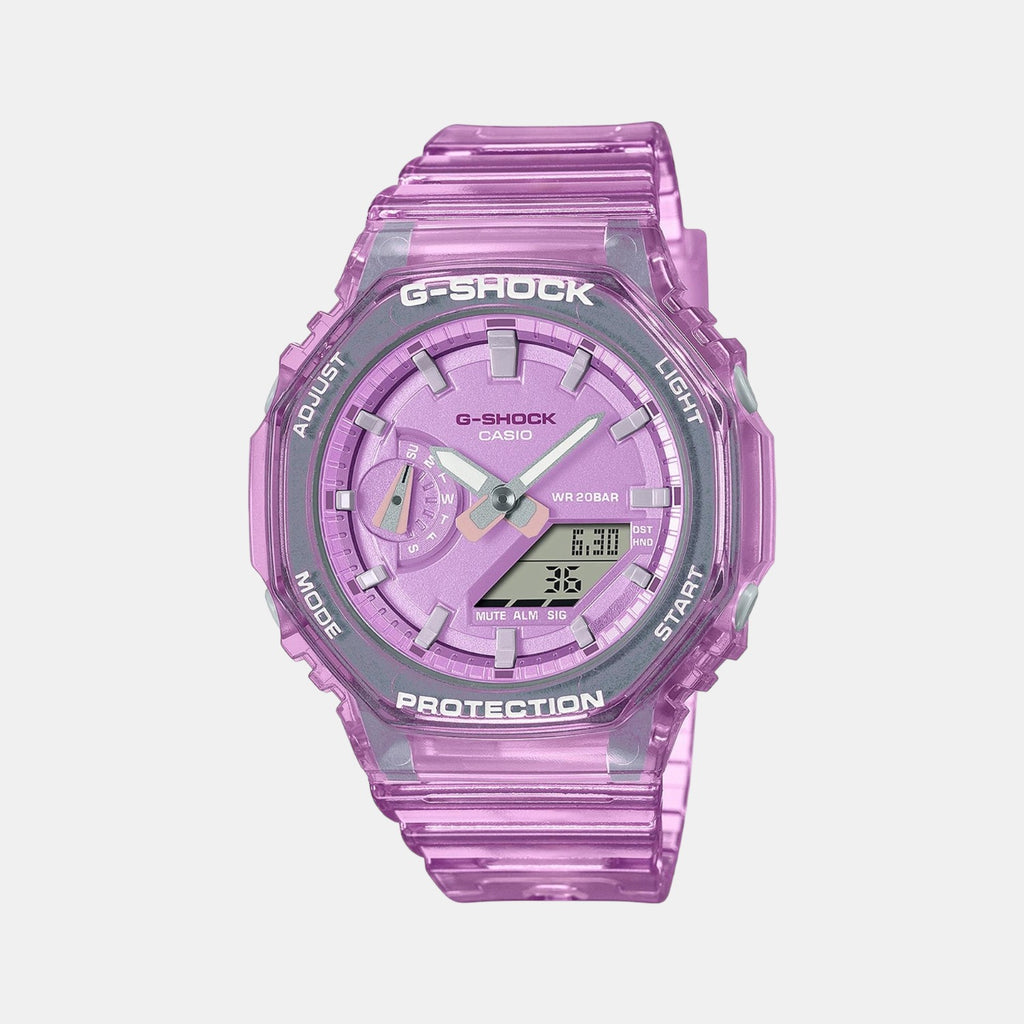 Casio Round Purple Analog-Digital watch