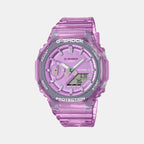 Casio Round Purple Analog-Digital watch