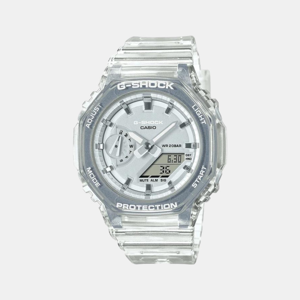 Casio Round White Analog-Digital watch