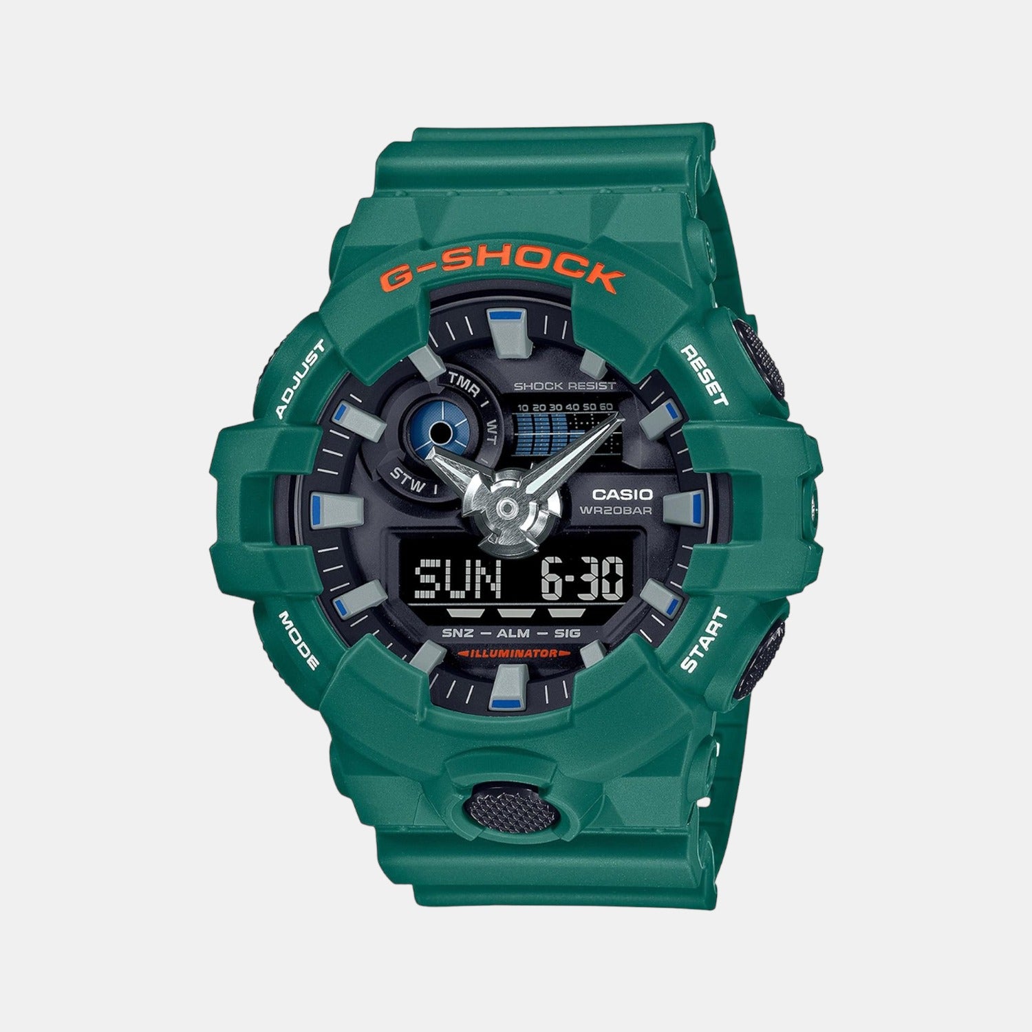 Casio digital best sale watch green