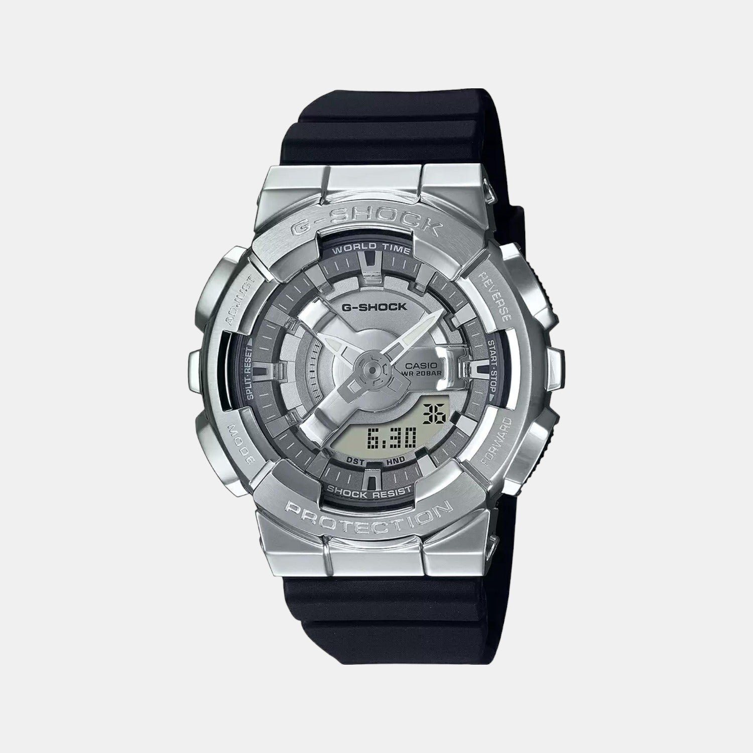 Casio Round Silver Analog-Digital watch