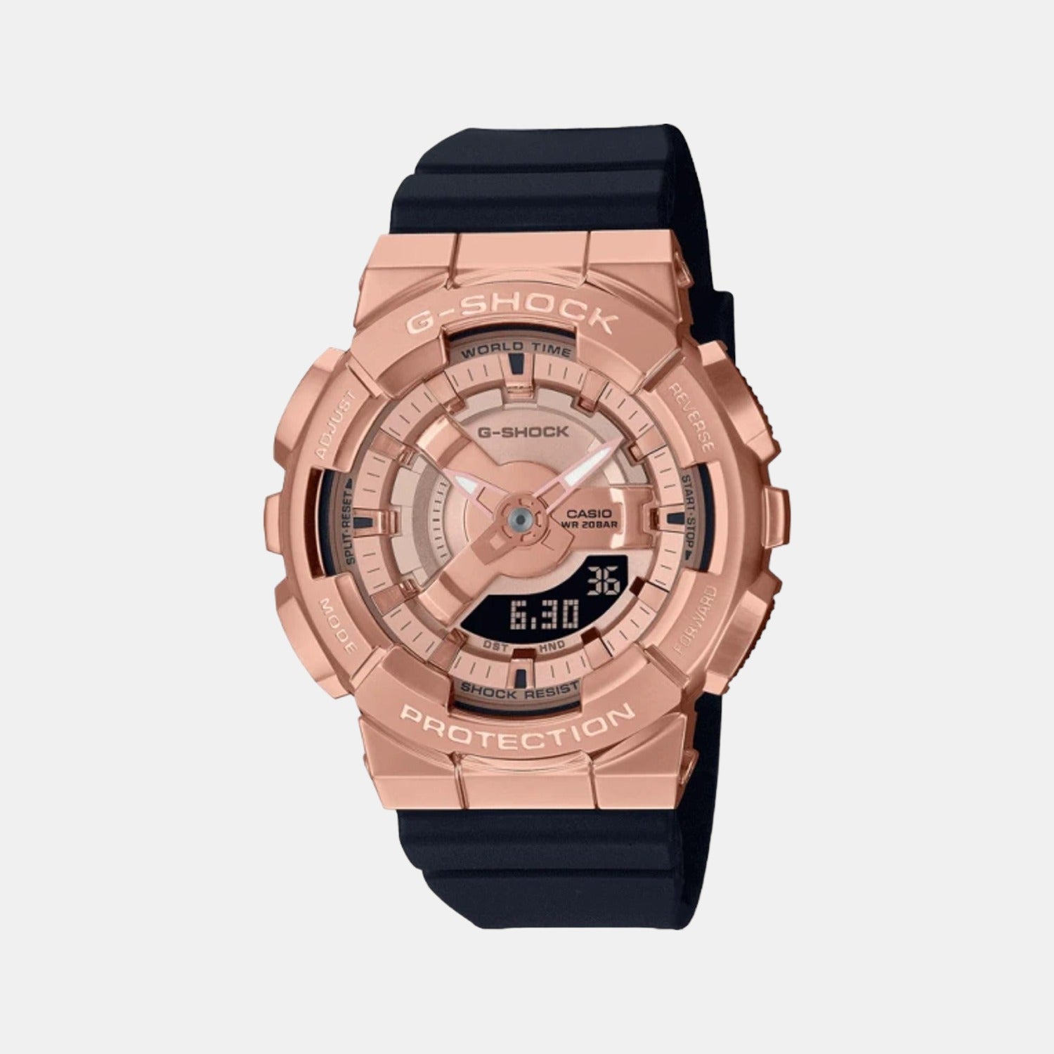 Casio Round Rose Gold Analog-Digital watch