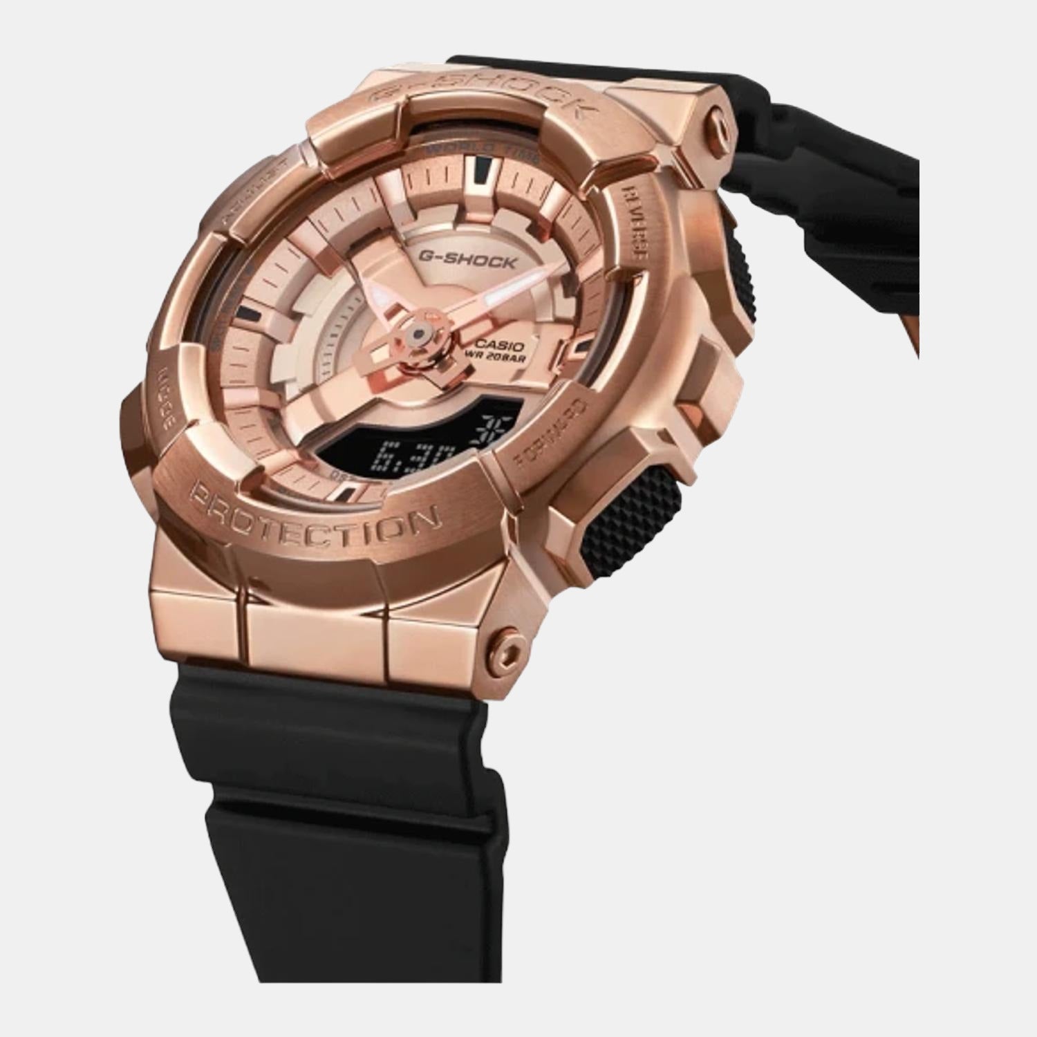 Casio rose best sale gold mens watch