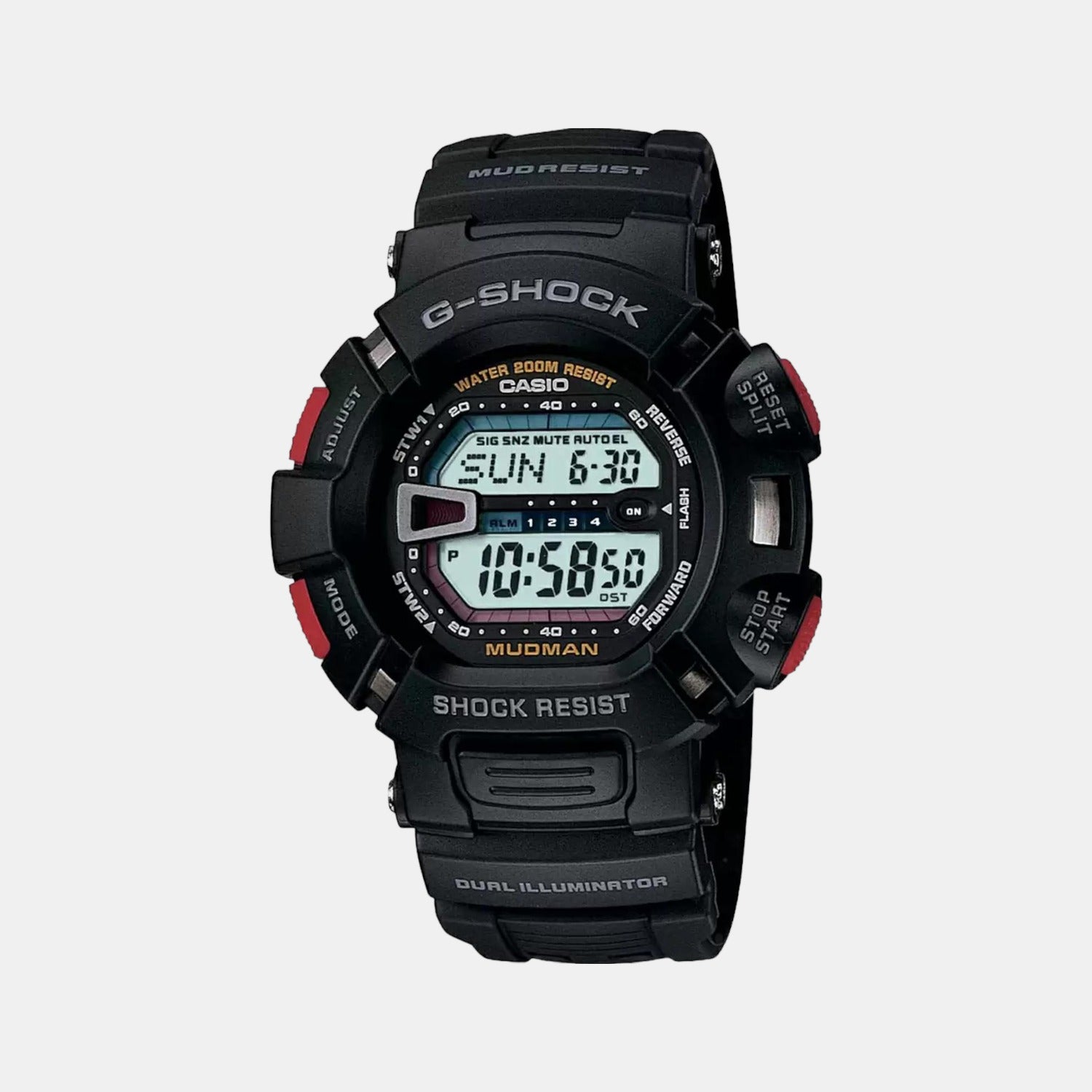 Casio Round Black Digital watch
