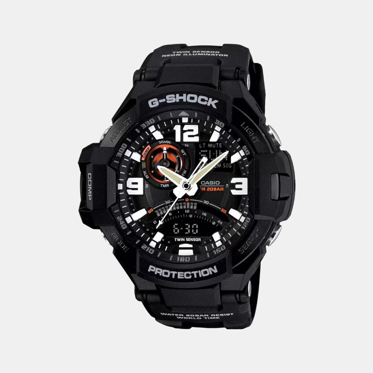 Casio Round Black Analog-Digital watch