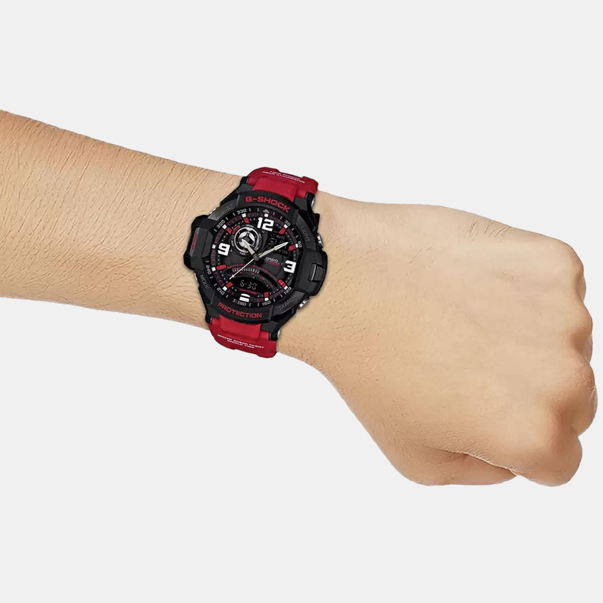 Casio 51 mm Red Quartz watch