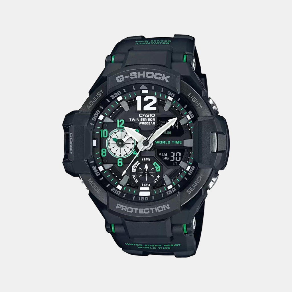 Casio Round Black Analog-Digital watch