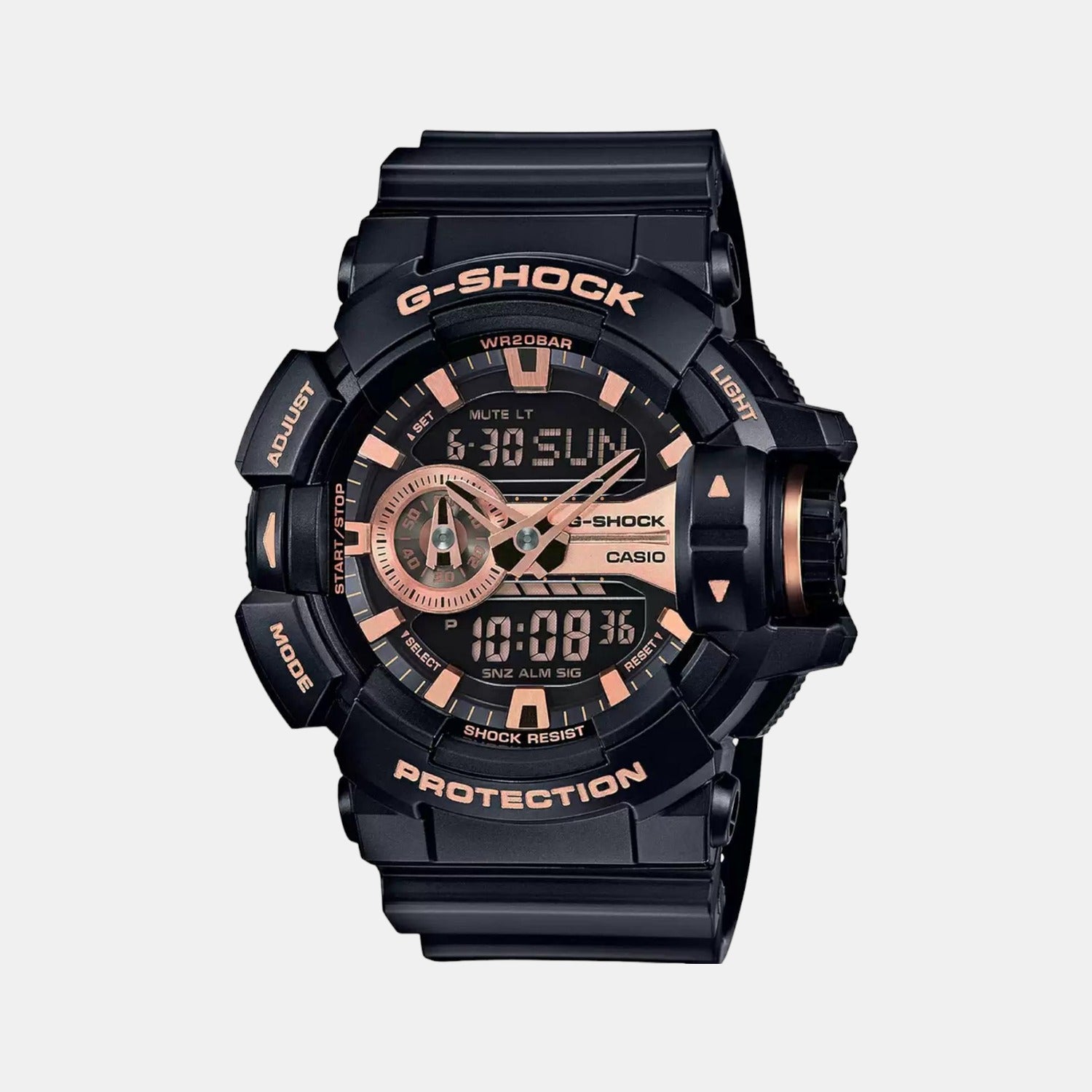 Black and silver hot sale g shock watch