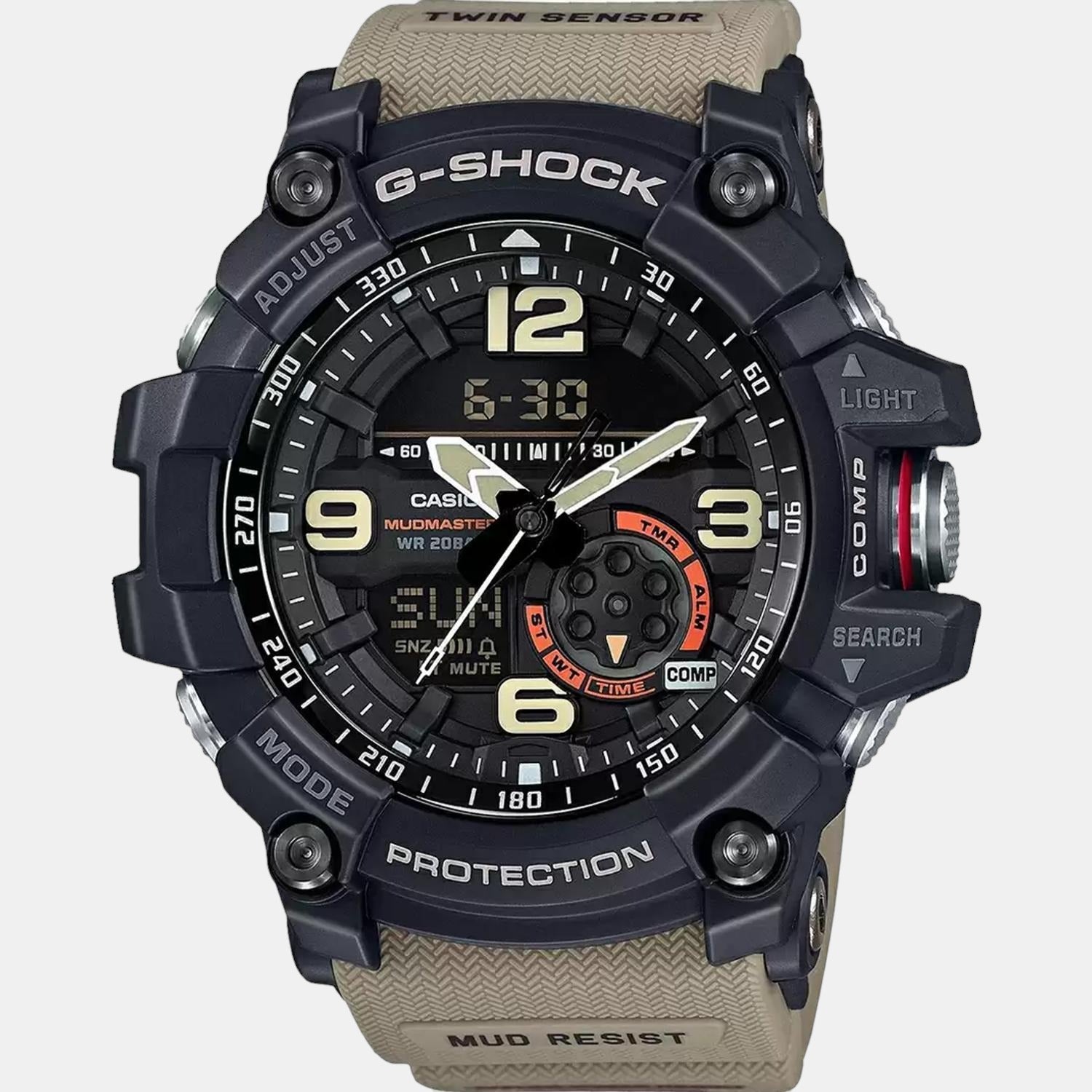 Casio Men Round Black watch