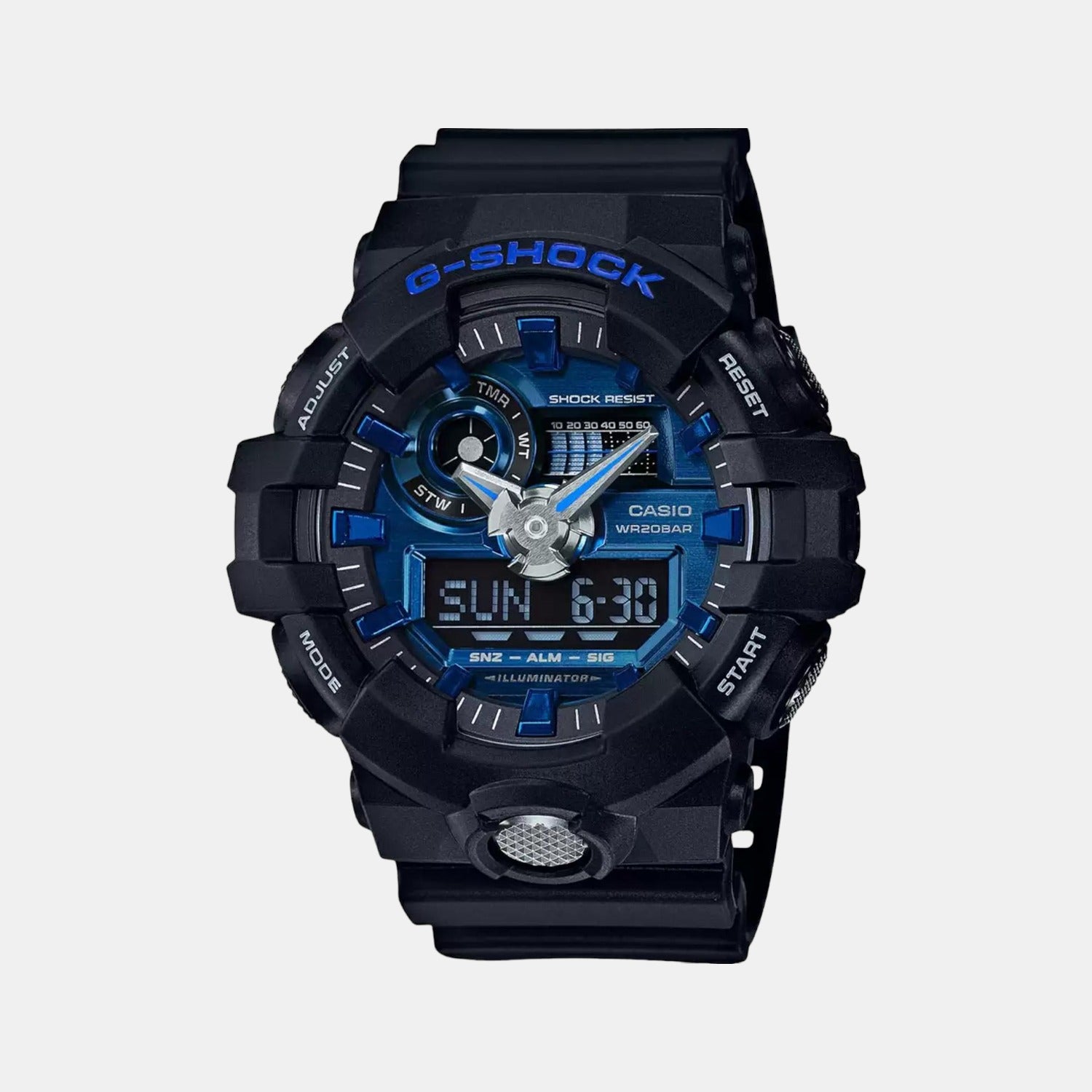 Casio Round Blue Analog-Digital watch