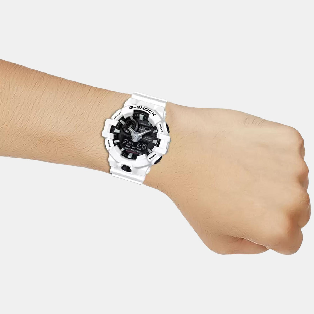 Casio 54 mm White Quartz watch