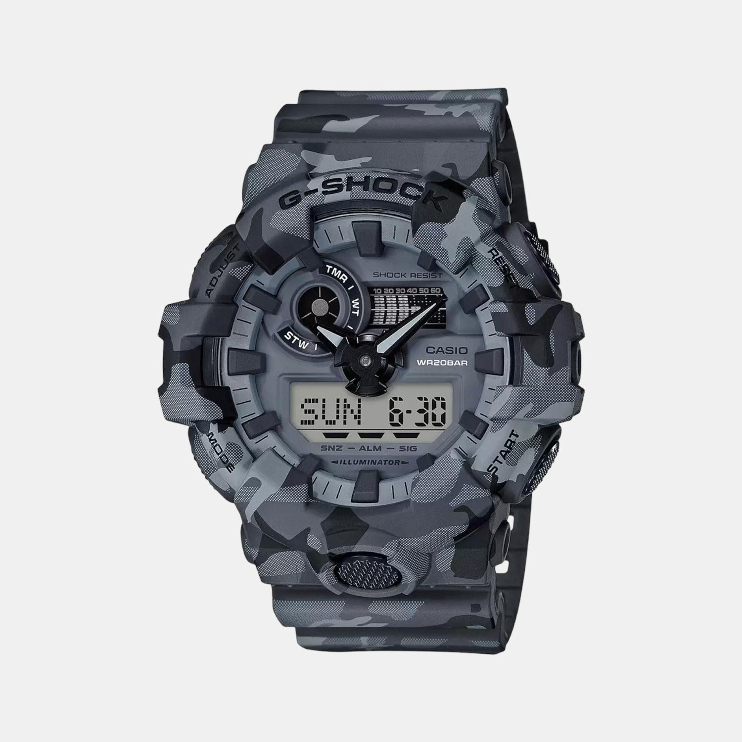 Casio Round Grey Analog-Digital watch