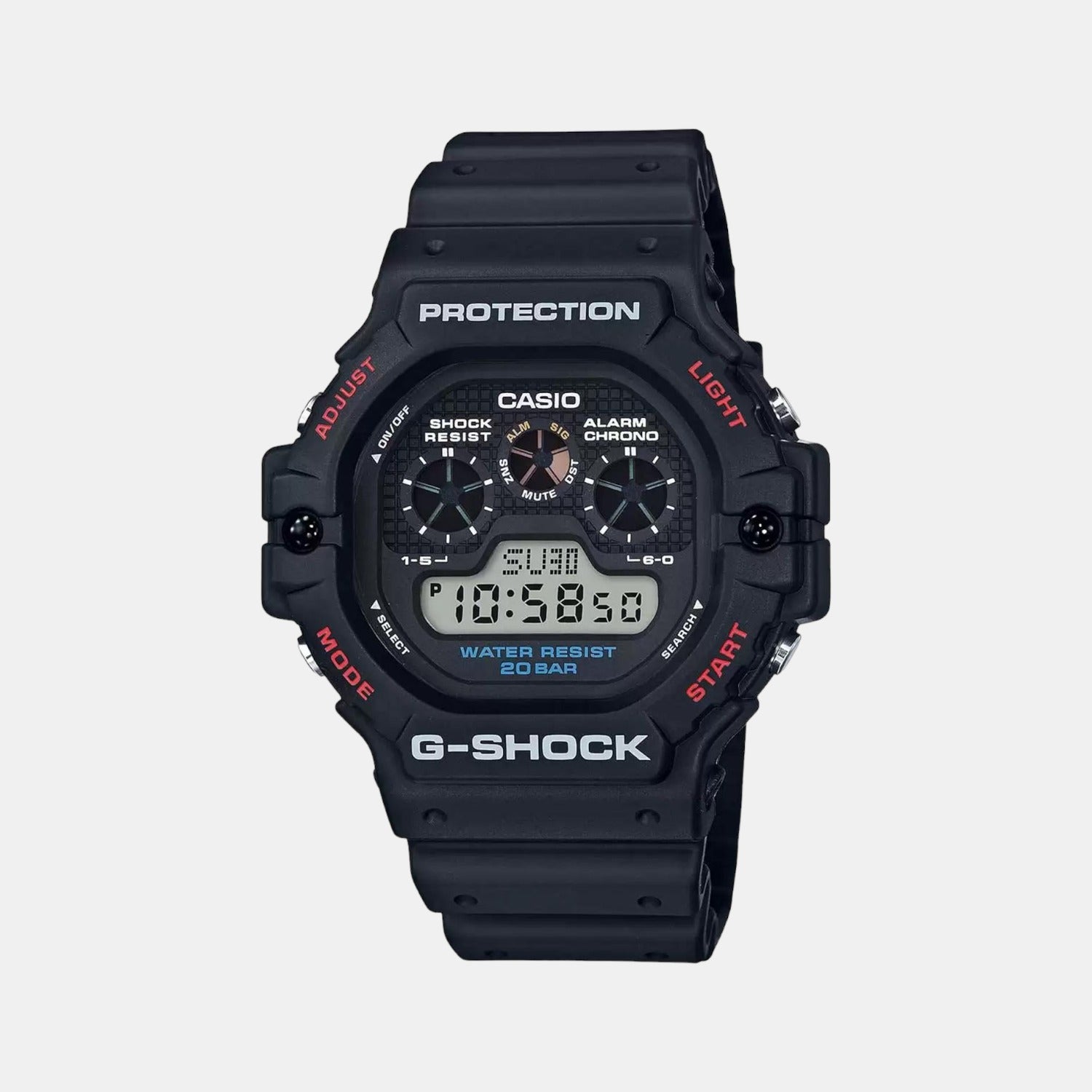 Casio Round Black Digital watch