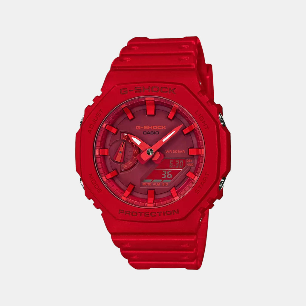 Casio Round Red Analog-Digital watch