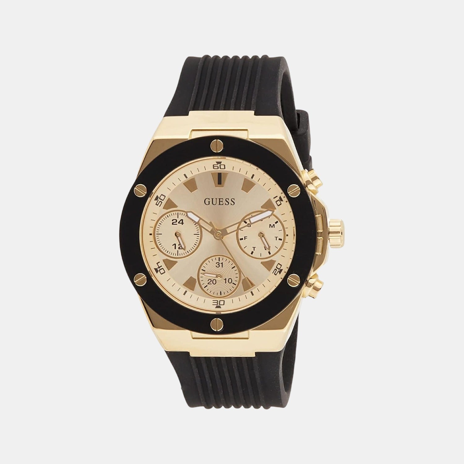 Female Gold Silicon Chronograph Watch GW0030L2