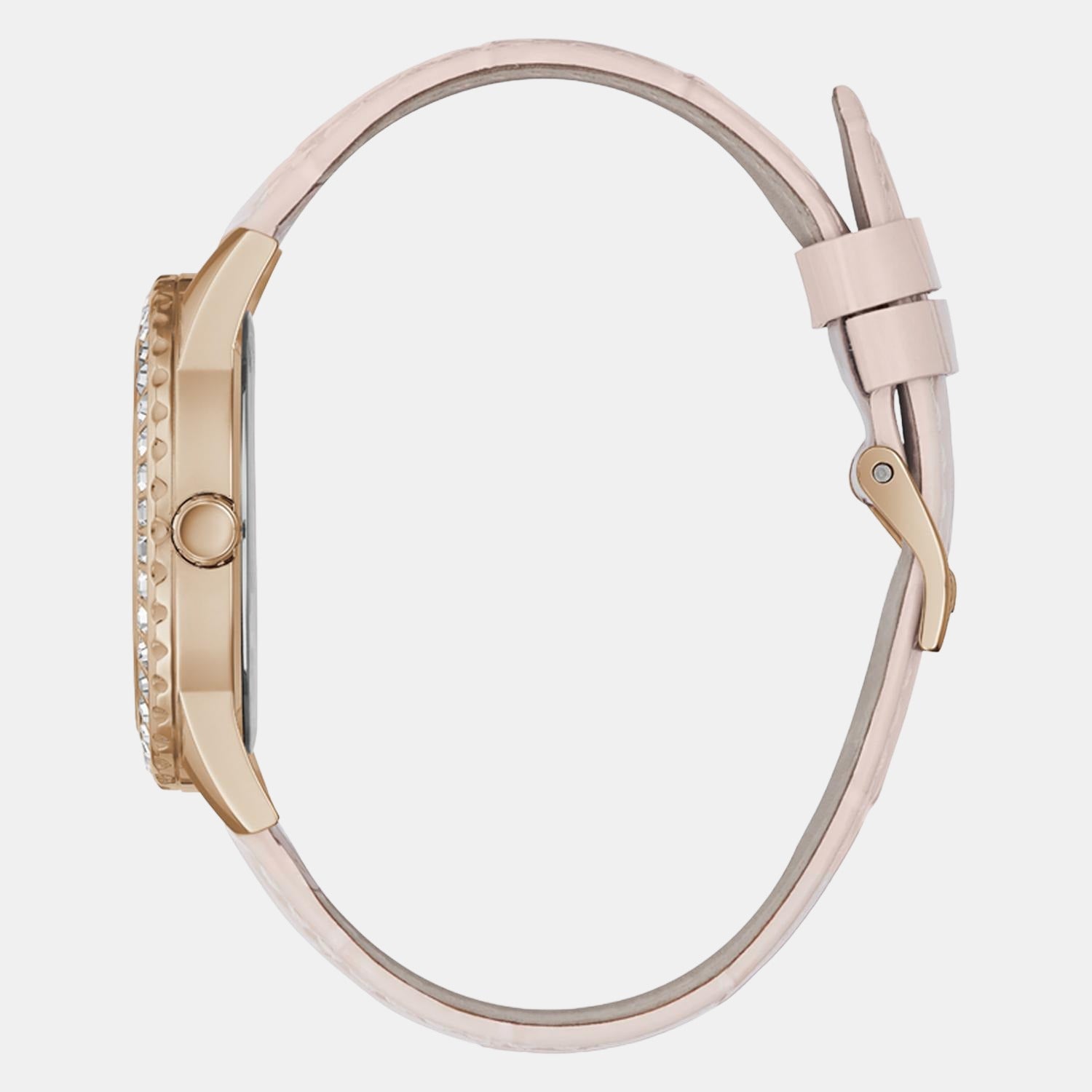 Guess Women Round Rose Gold watch