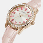 Guess Leather Rose Gold watch
