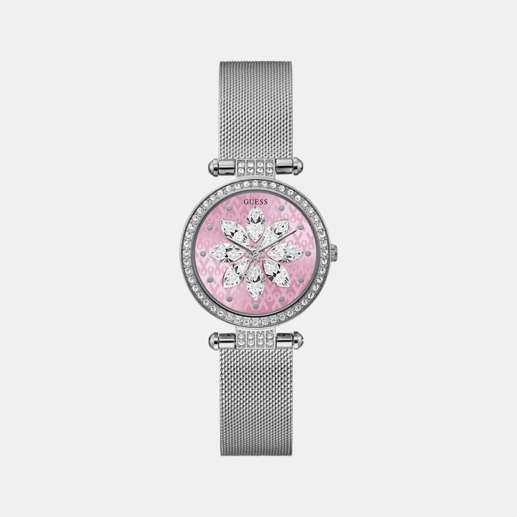Guess Round Pink Analog watch