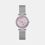 Guess Round Pink Analog watch