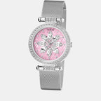 Guess Stainless Steel Round watch