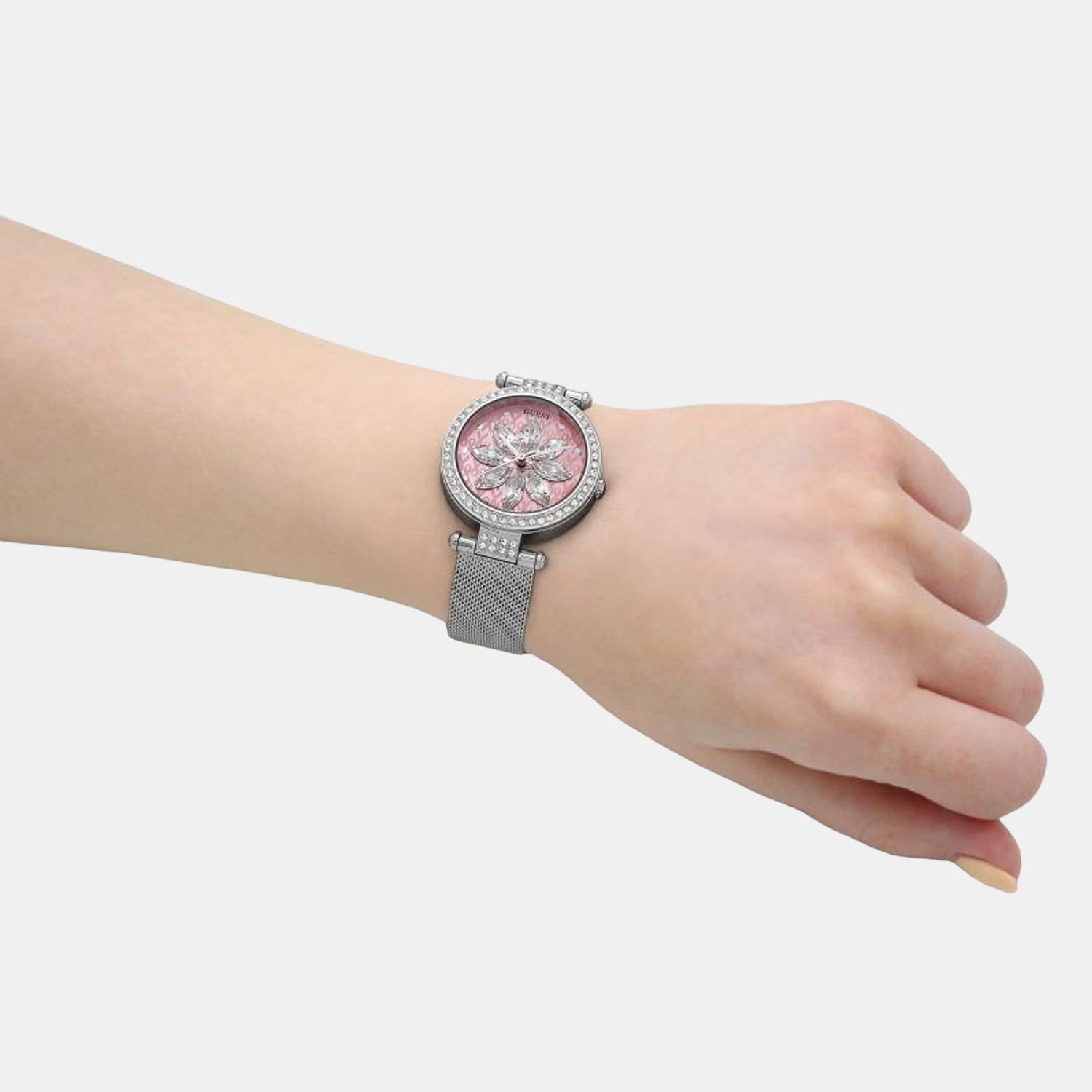 Guess Round Quartz Analog Women watch