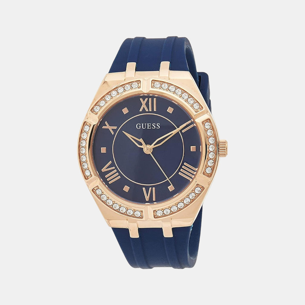 Guess Round Blue Analog watch