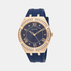 Guess Round Blue Analog watch