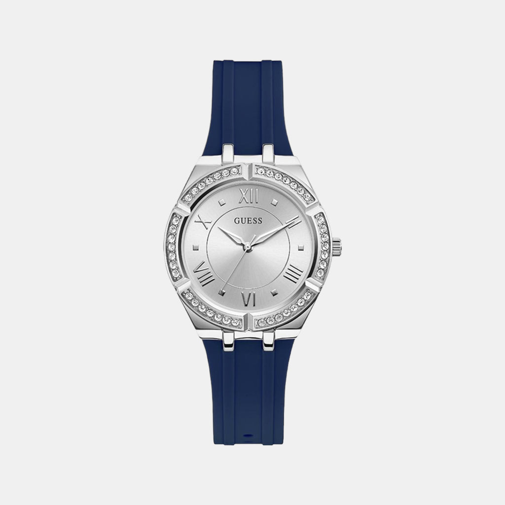 Guess Round Silver Analog watch