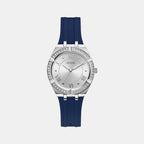 Guess Round Silver Analog watch