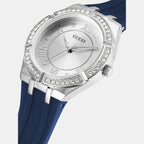 Guess Silicone Silver watch