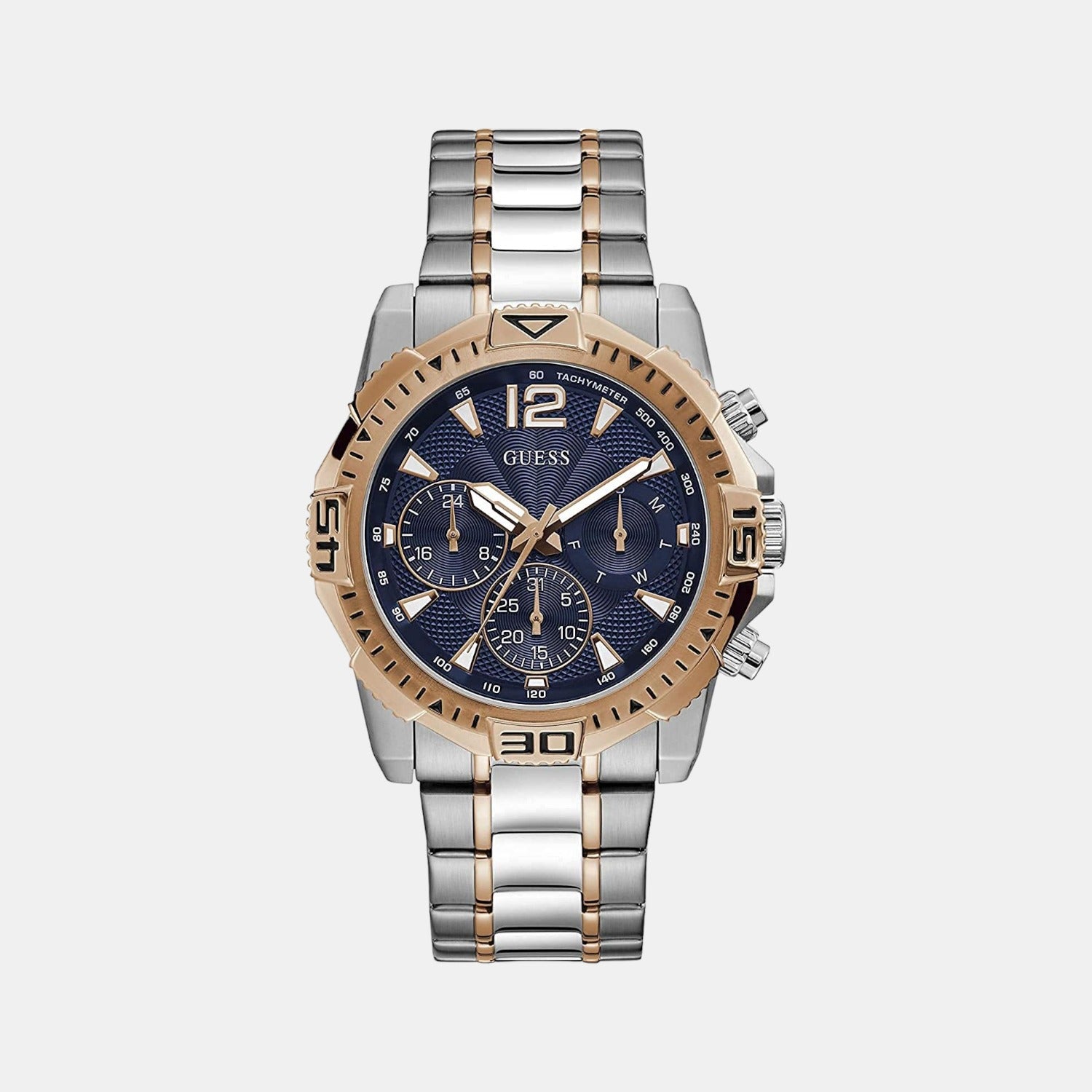 Guess Round Blue Chronograph watch