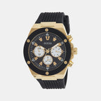 Guess Round Black Chronograph watch