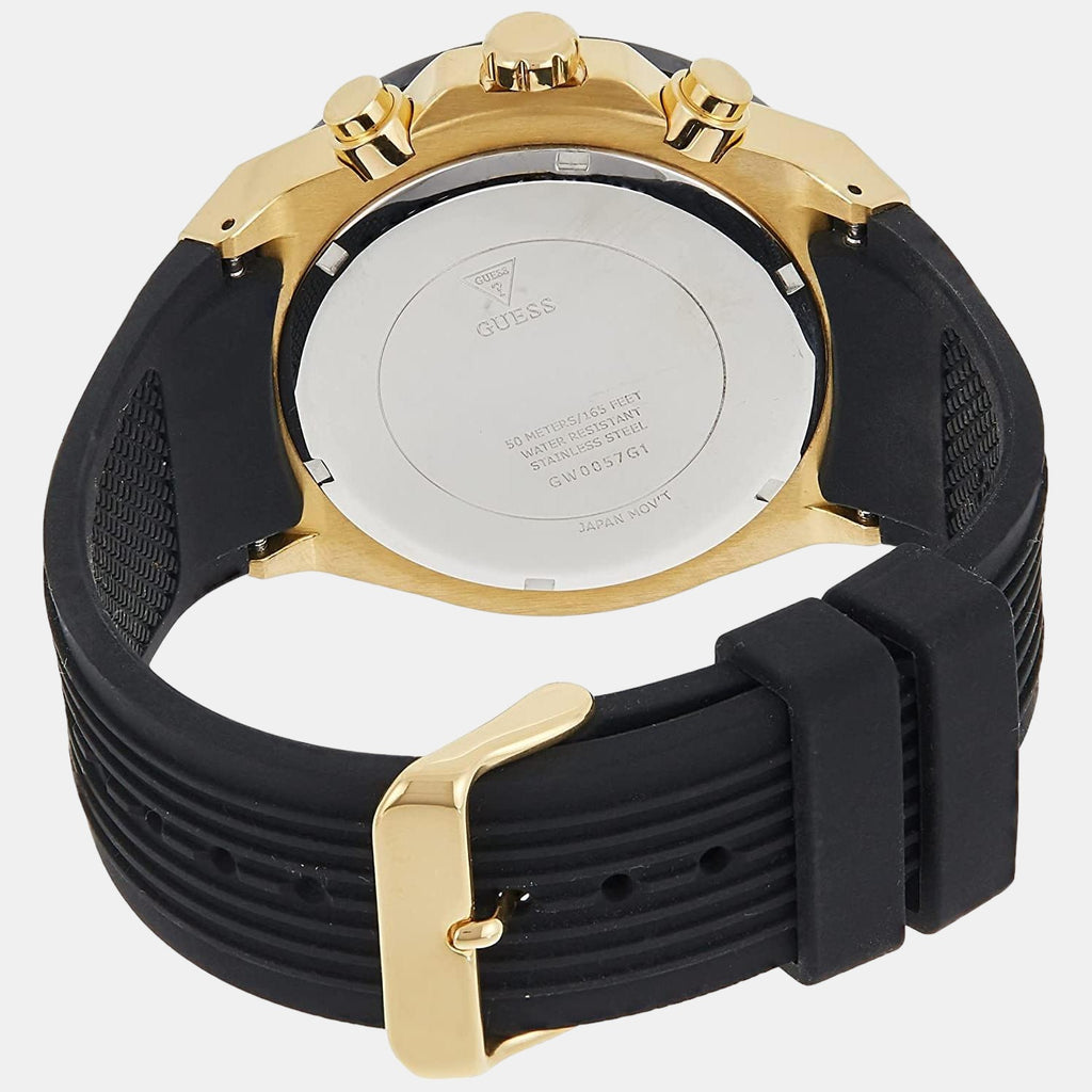 Guess Men Round Black watch