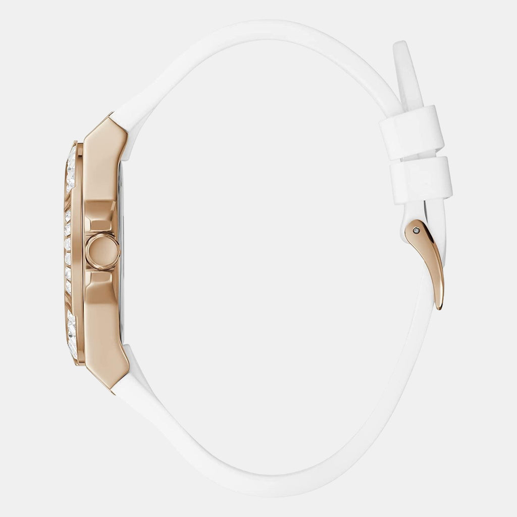 Guess Women Round White watch