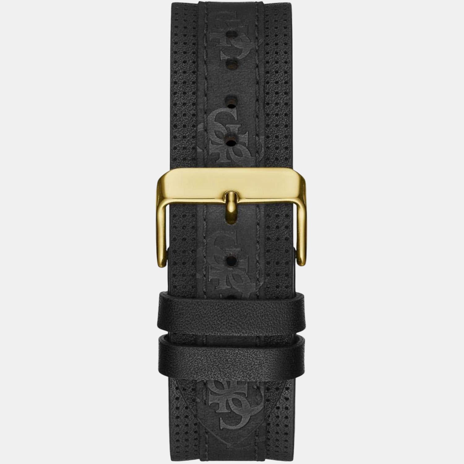 Guess Men Round Black watch