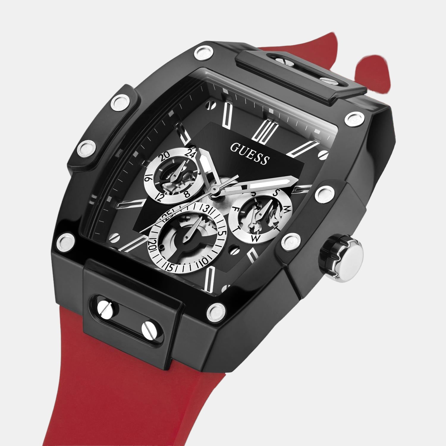 Guess Stainless Steel Round watch