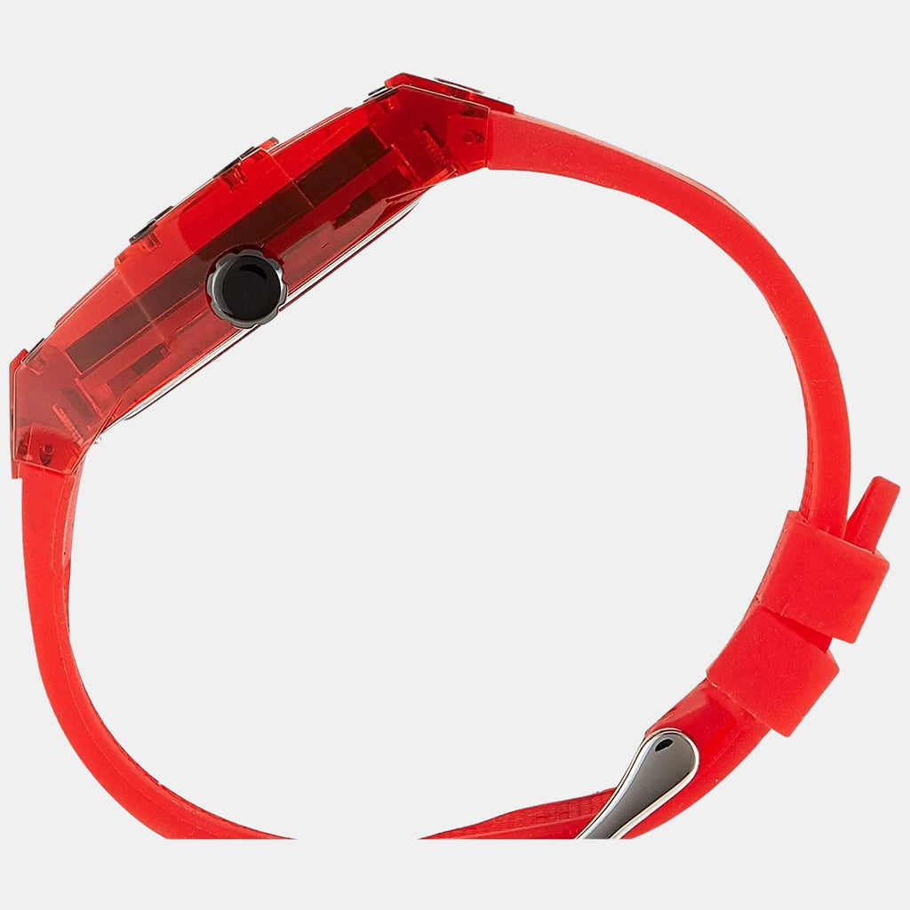 Guess Men Round Red watch