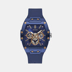Guess Round Blue Chronograph watch