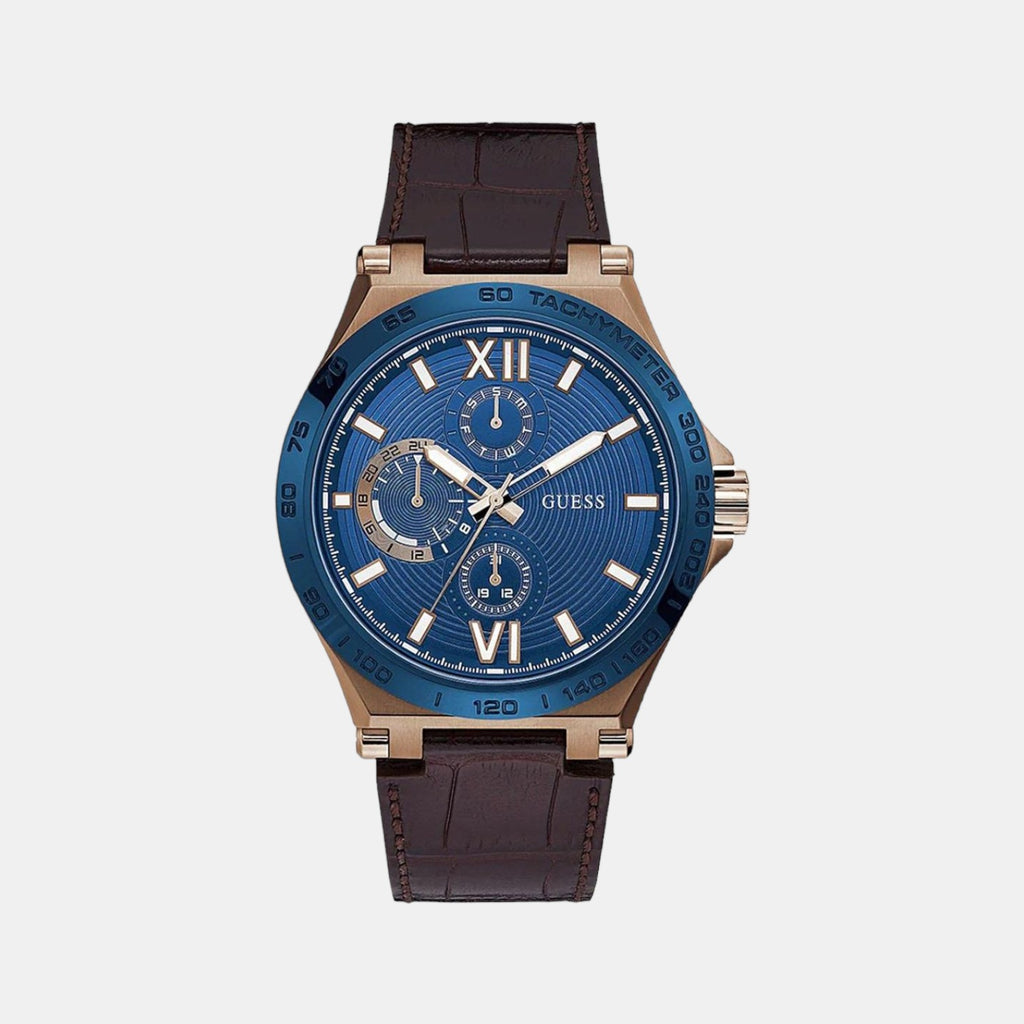 Guess Round Blue Chronograph watch