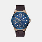 Guess Round Blue Chronograph watch