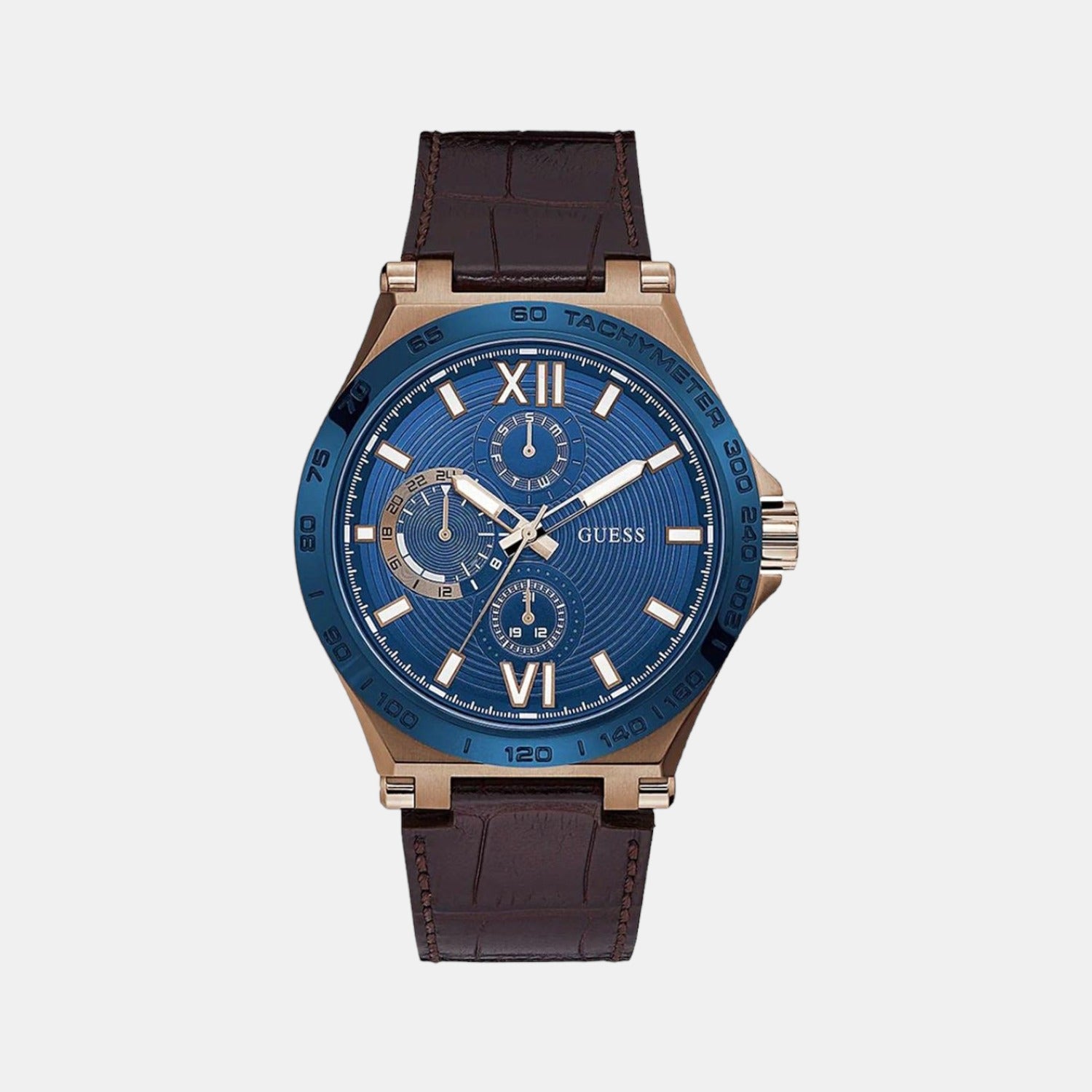 Guess Round Blue Chronograph watch